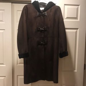 Faux Suede Coat